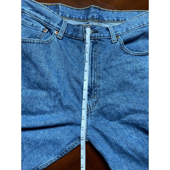 Vintage Levi Straus & Co Mens Sz 36 Jeans Shorts Denim Medium Wash Bermuda 505 - Picture 7 of 8